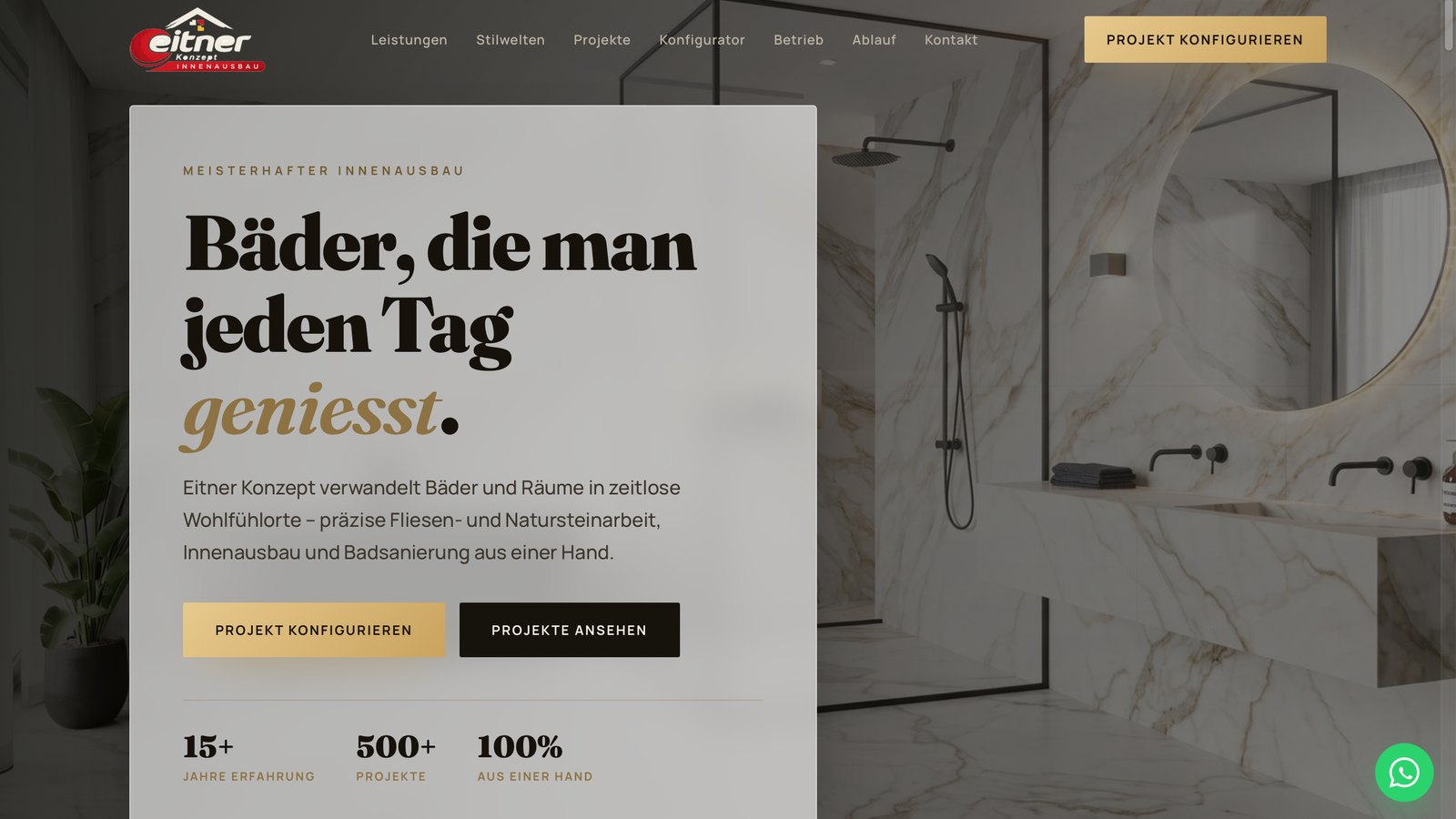 Vorschau der Website von Eitner Konzept Innenausbau aus Berlin