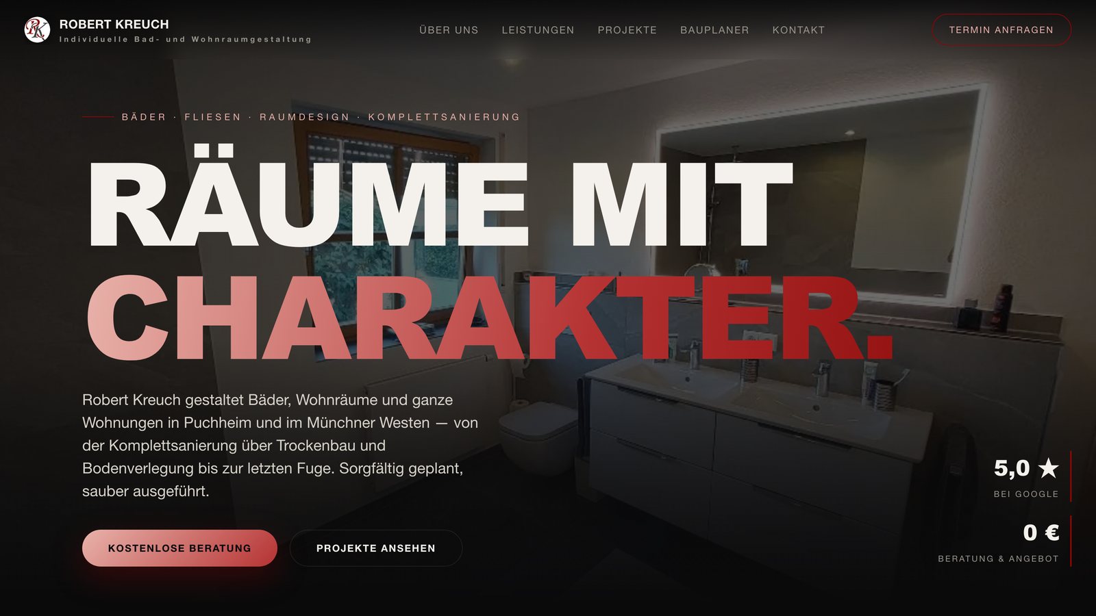 Startseite von kreuch-wohnraumgestaltung.de