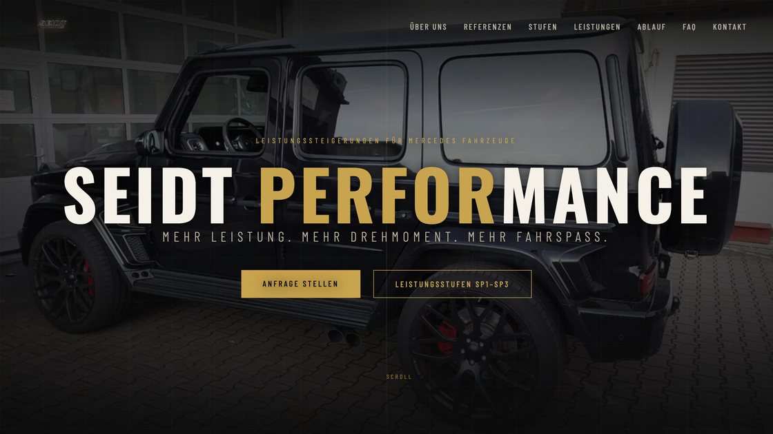 Startseite von seidt-performance.com